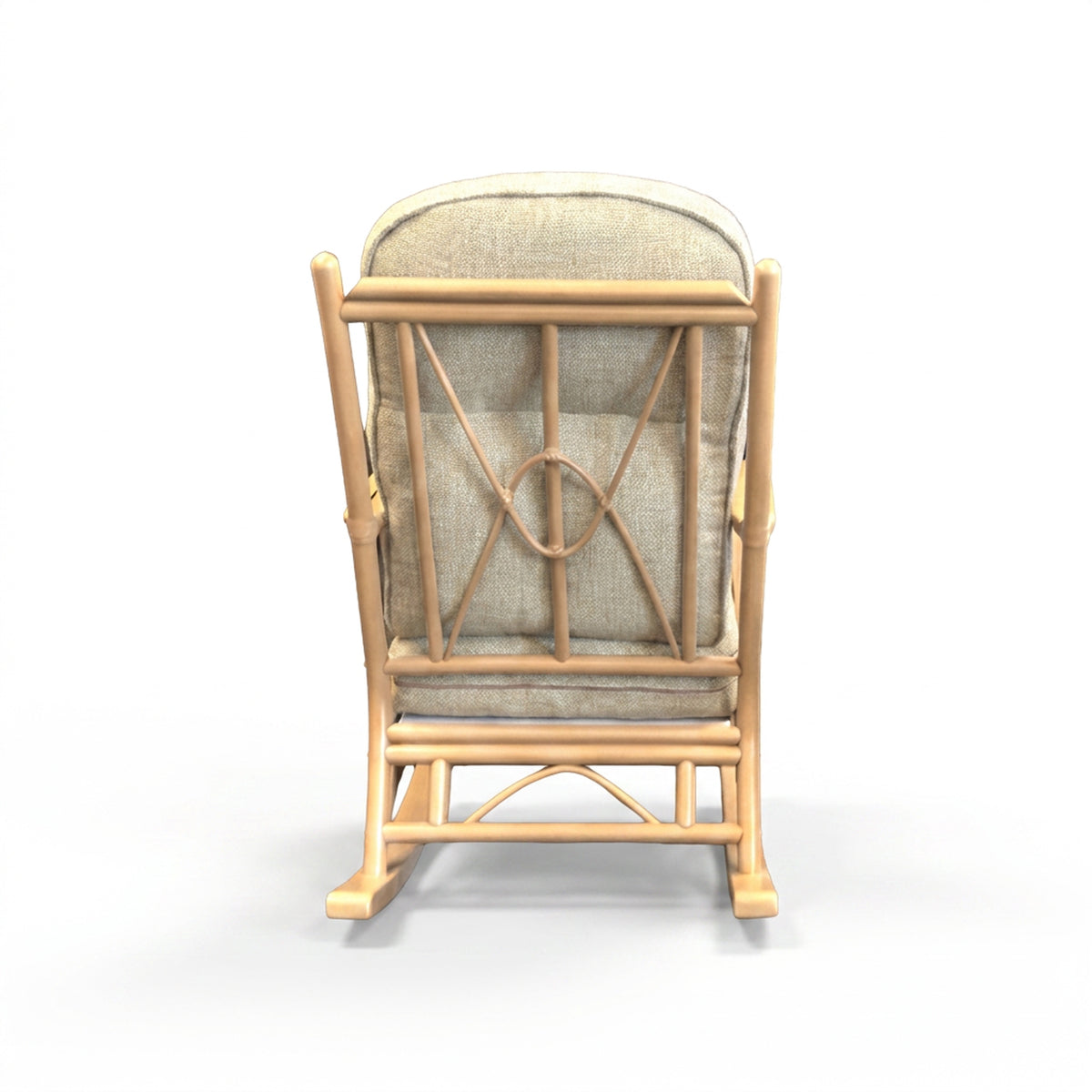Bali Light Oak Cane Rocking Armchair
