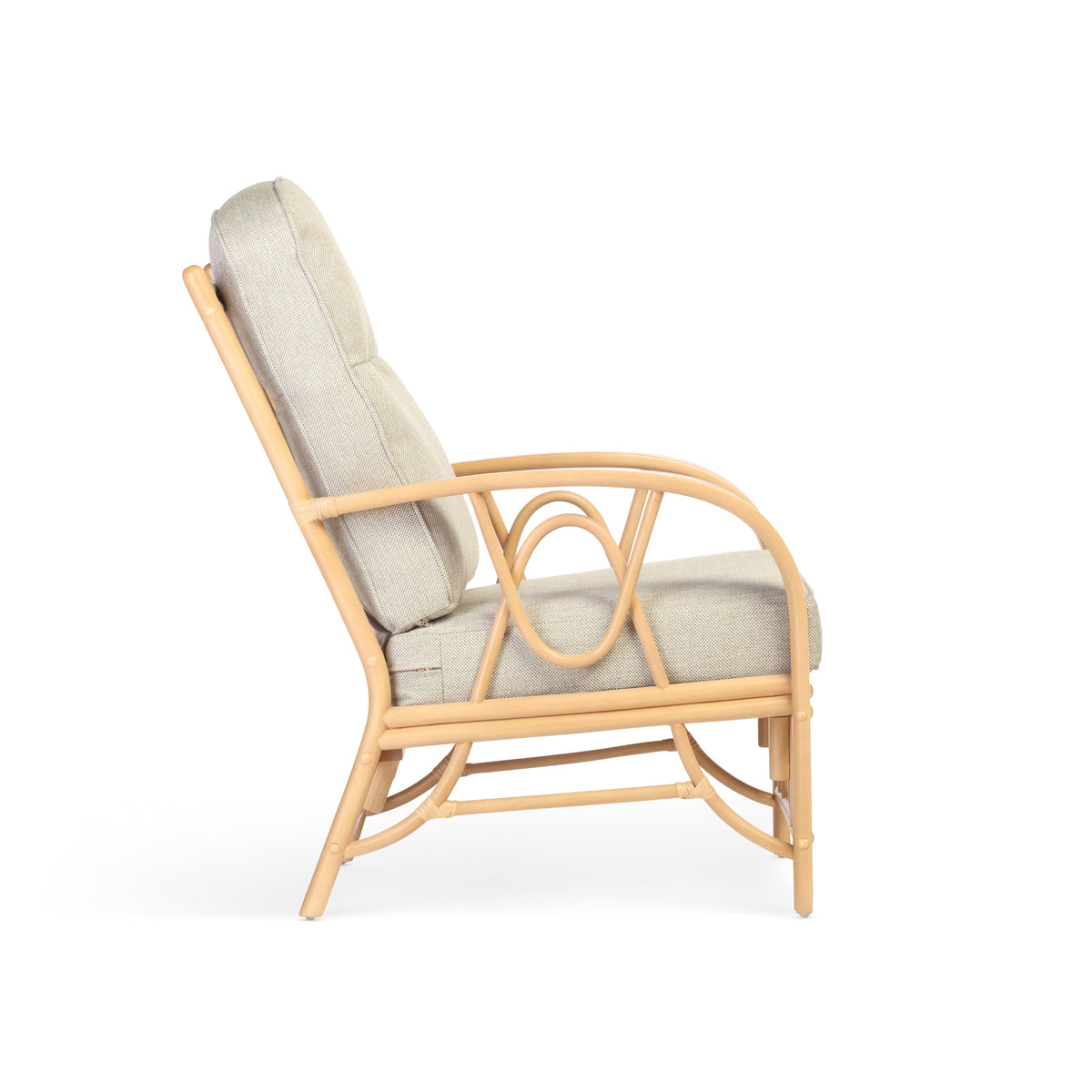 Bali Light Oak Cane Armchair