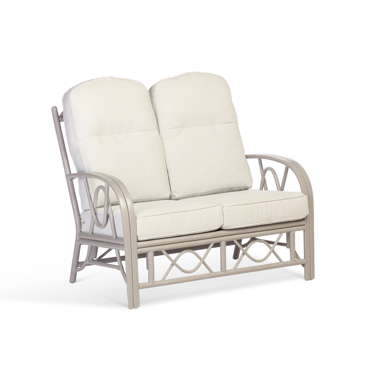 Bali Grey Cane 2 Seater Sofa