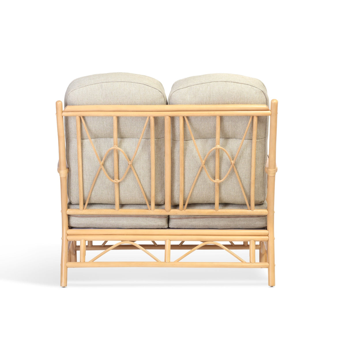Bali Light Oak Cane 2 Seater Sofa