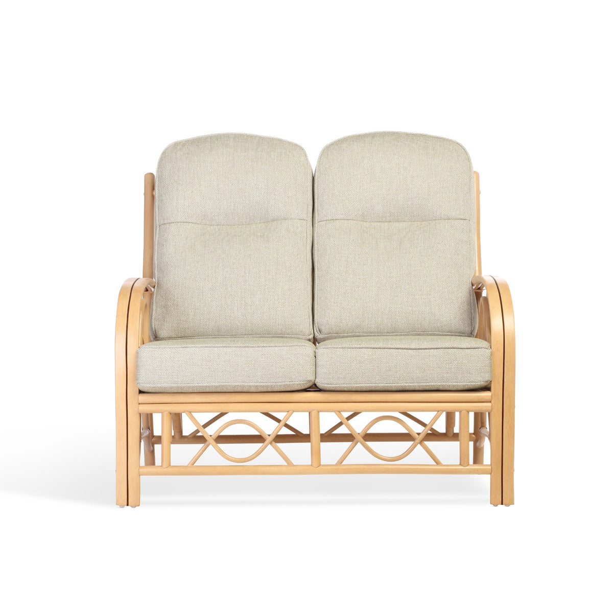 Bali Light Oak Cane 2 Seater Sofa