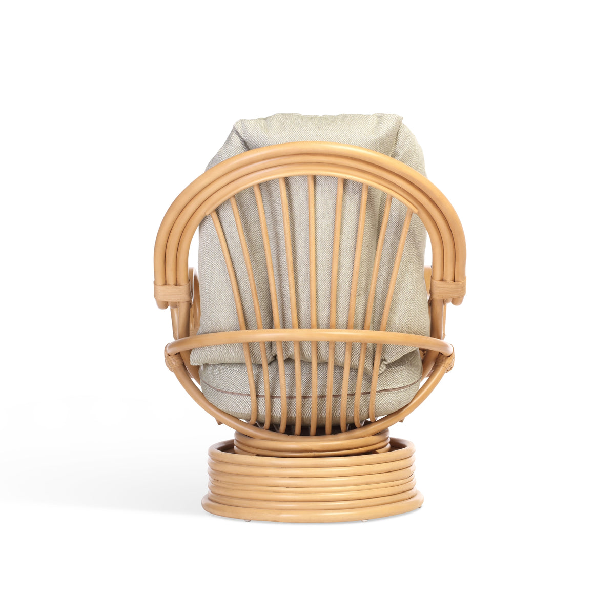 Bali Light Oak Laminated Swivel Rocker Chair