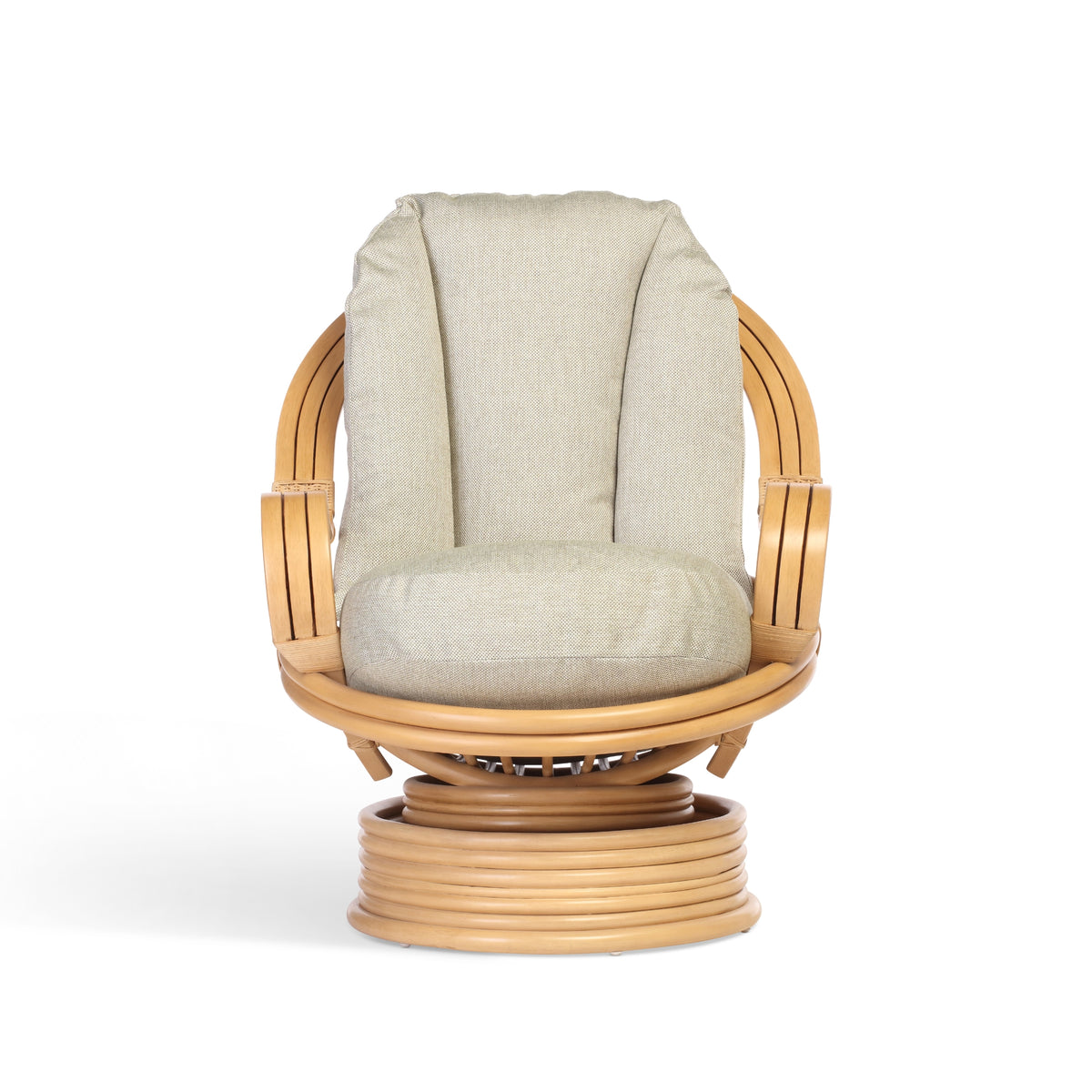 Bali Light Oak Laminated Swivel Rocker Chair