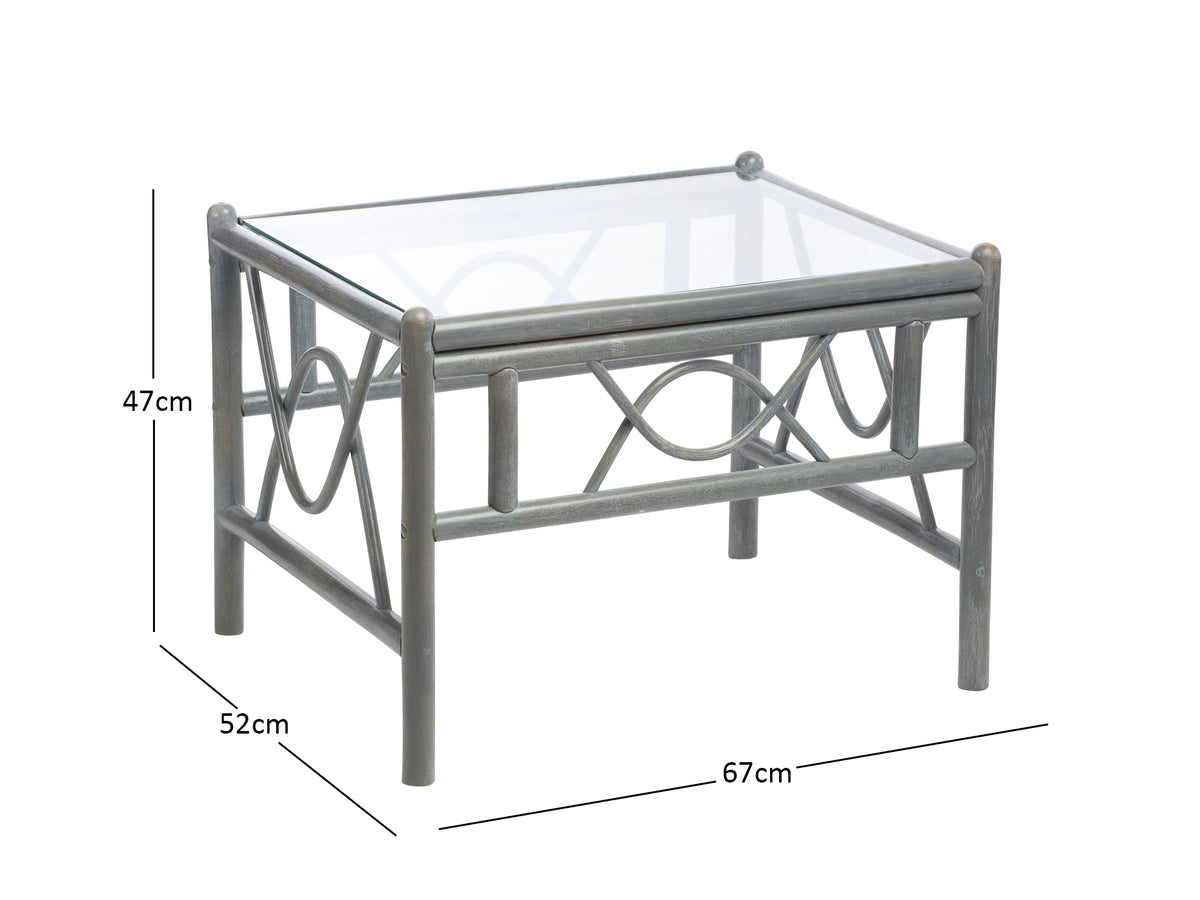 Bali Grey Cane Coffee Table