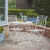 Barundi Outdoor Bistro Set - Distressed White