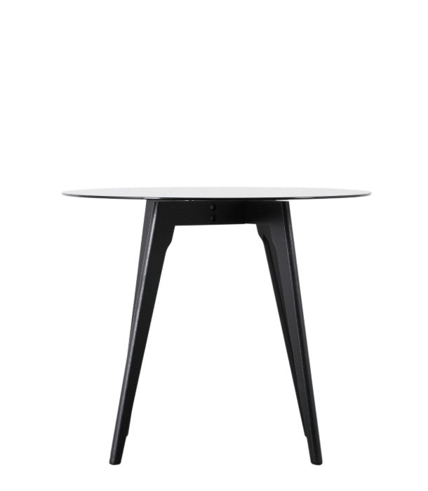 Baya Round Dining Table in Black