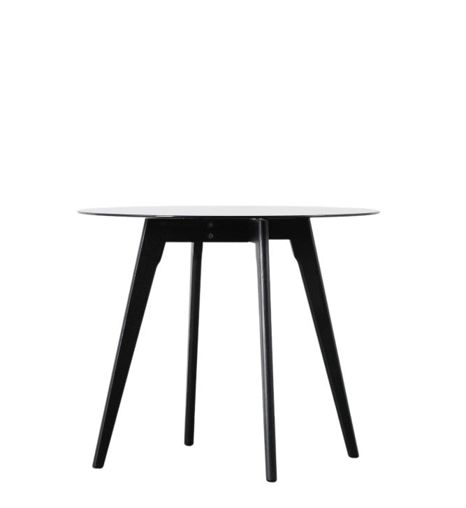 Baya Round Dining Table in Black