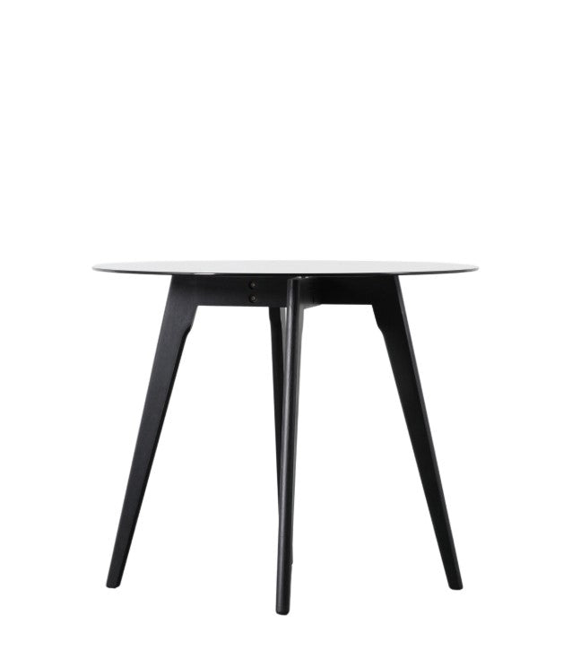 Baya Round Dining Table in Black
