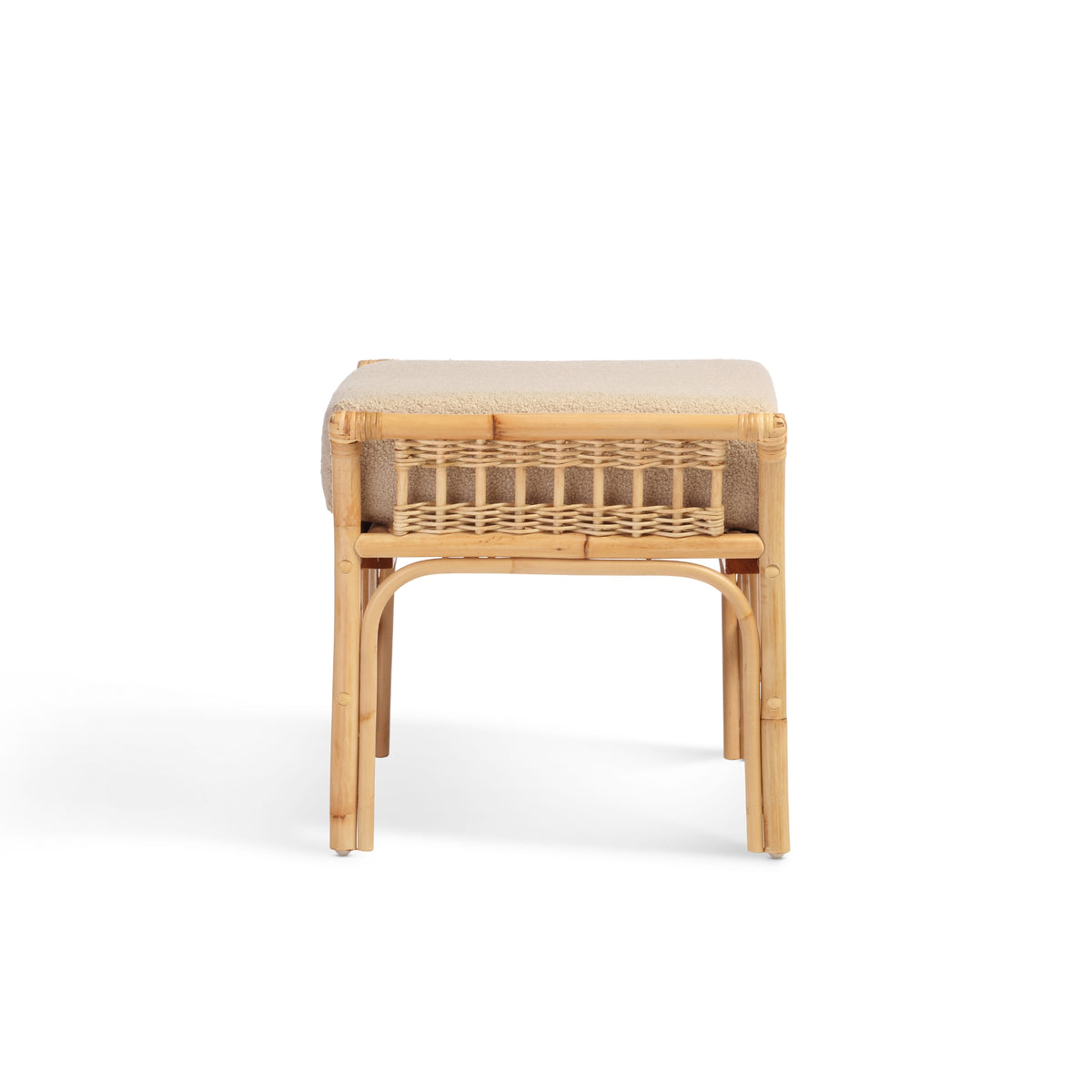 Beijing Handcrafted Rattan Footstool