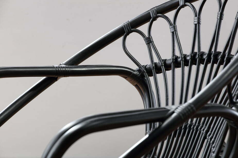 black nordic chair detail