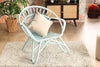 Blue Nordic Rattan Chair