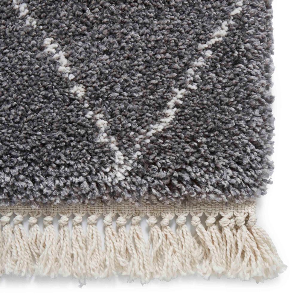 diamond plush rug in white and black 4 sizes available