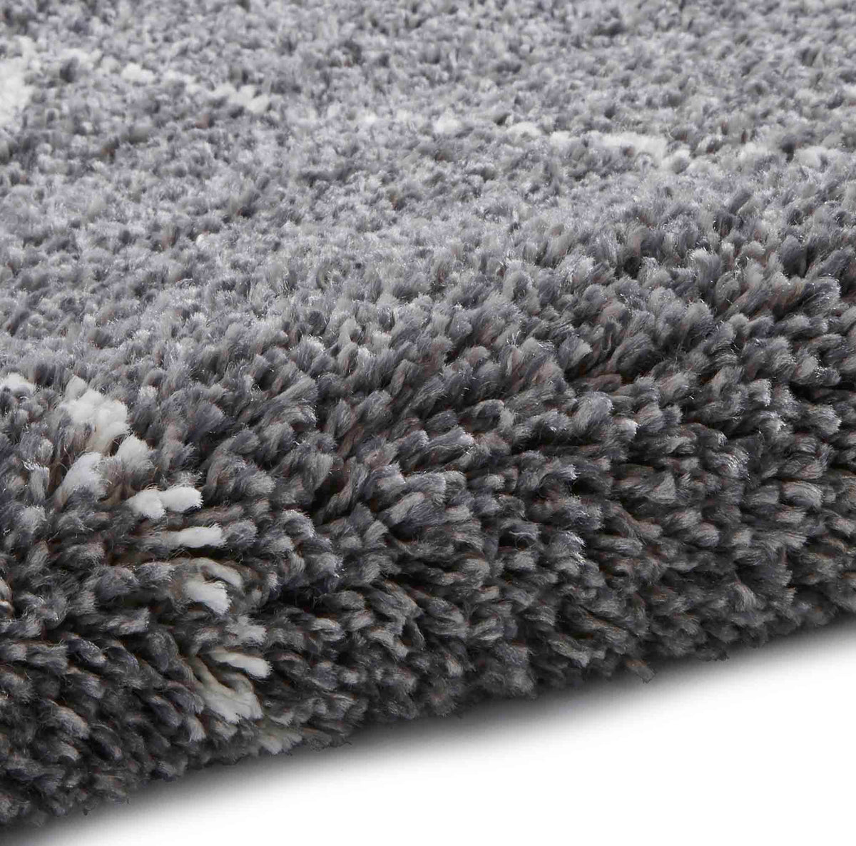 diamond plush rug in white and black 4 sizes available