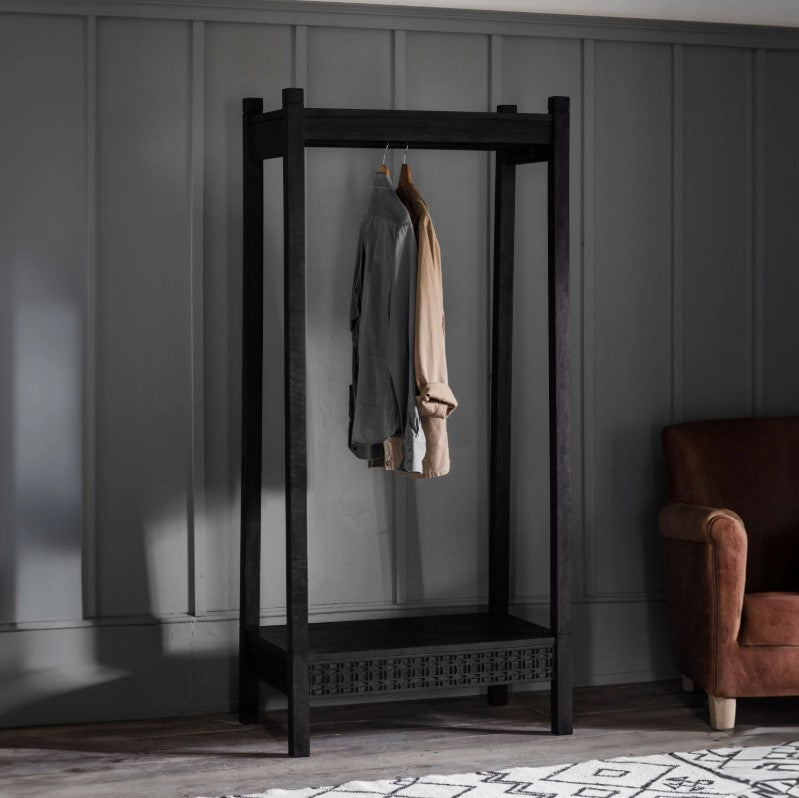 Borrolo Boutique Open Wardrobe - Black