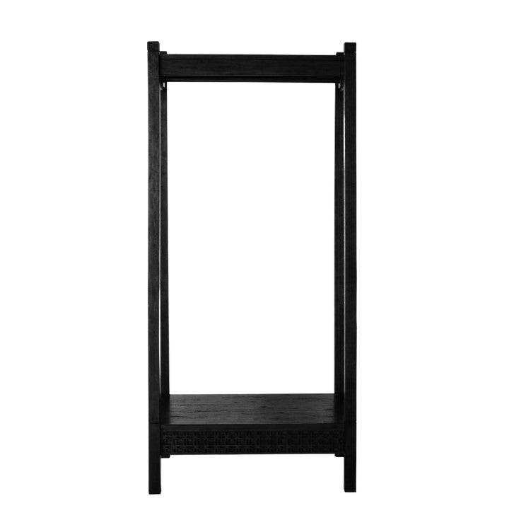 Borrolo Boutique Open Wardrobe - Black