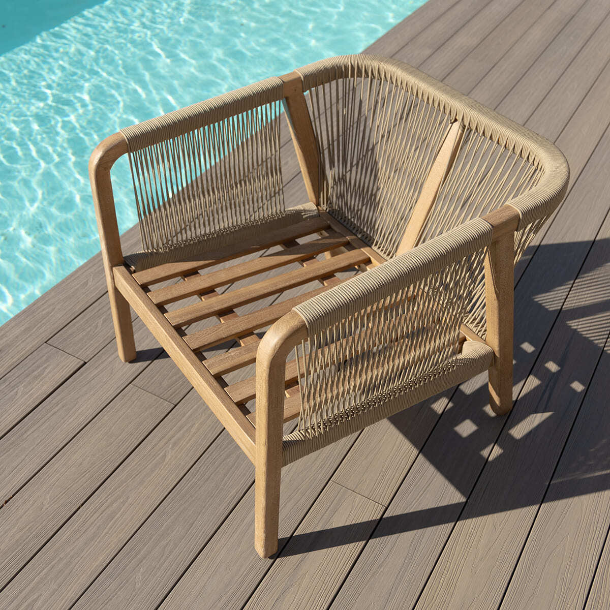 Brisbane Lounge Chair - Acacia Wood Brown