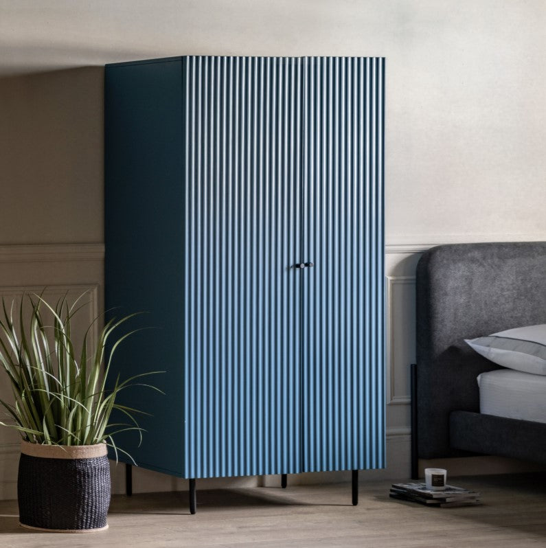 Buckton 2 Door Wardrobe - Blue