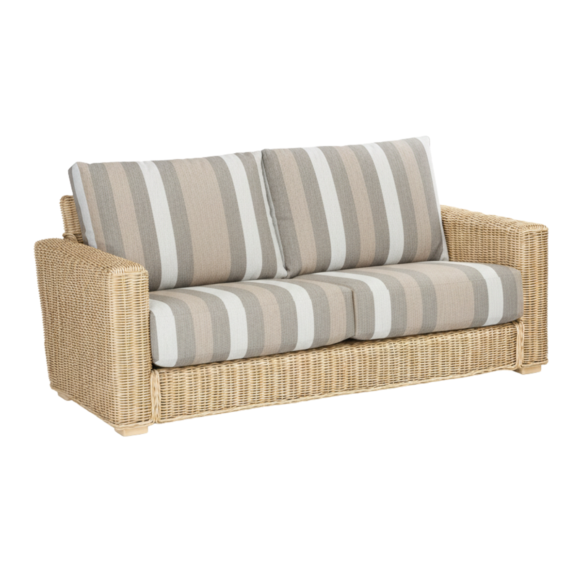 Burford 3 Seater Sofa and Armchair in Duke Beige Stripe