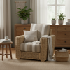 Burford Armchair in Duke Beige Stripe