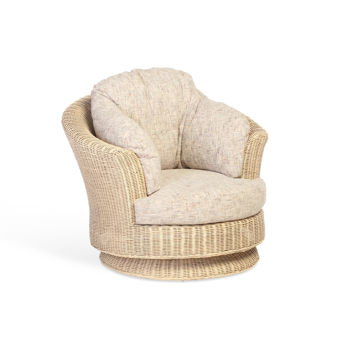 Burford Natural Wash Lyon Swivel Chair
