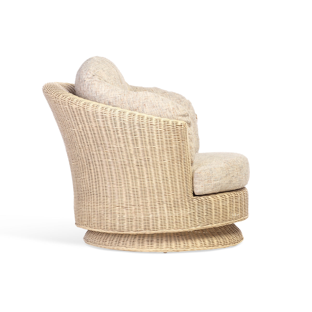 Burford Natural Wash Lyon Swivel Chair