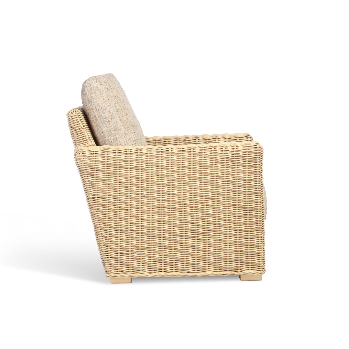 Burford Blush Rattan Armchair - Handcrafted Comfort
