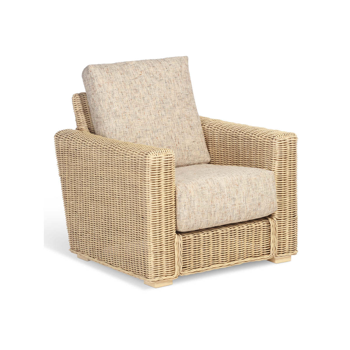 Burford Blush Rattan Armchair - Handcrafted Comfort