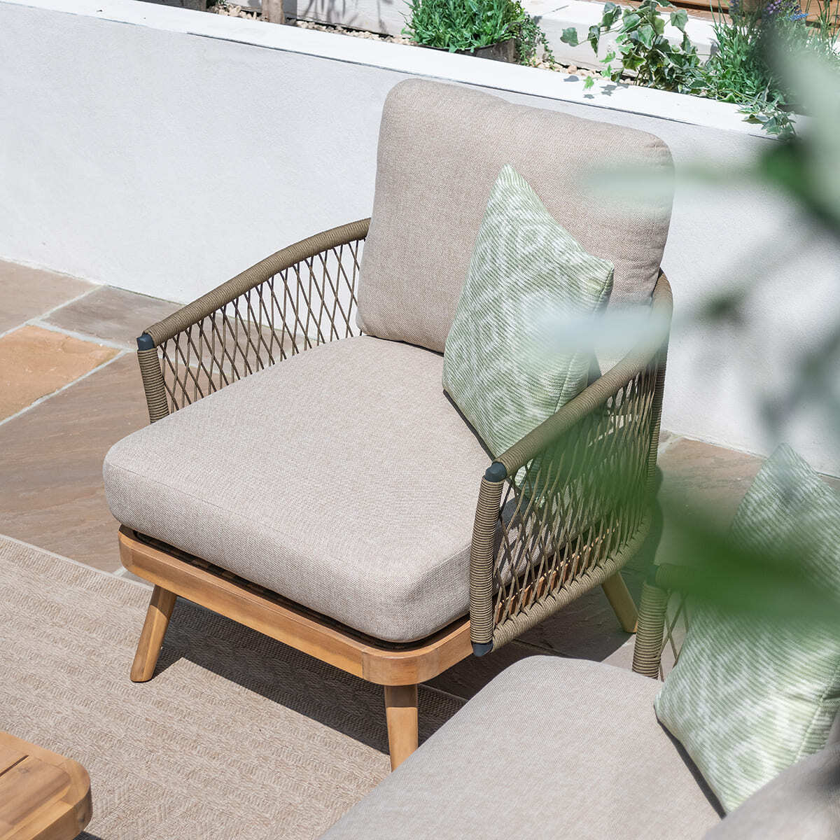 Byron Rope Weave Lounge Chair Sandstone