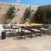 Byron 8-Seater Sandstone Oval Dining Set