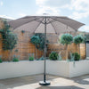 Corfu 2.7m Round Parasol in Grey - No Base