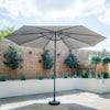 Corfu 3.5m Round Parasol in Grey - No Base