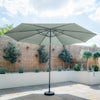 Corfu 3.5m Round Parasol in Green - No Base