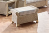 Clifton Rattan Footstool with Storage & Removable Cushion