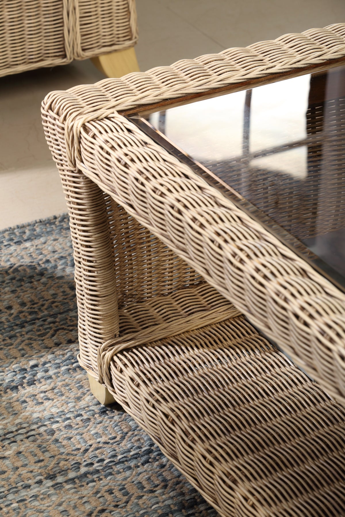 Desser Clifton Rattan Coffee Table - Natural Wicker