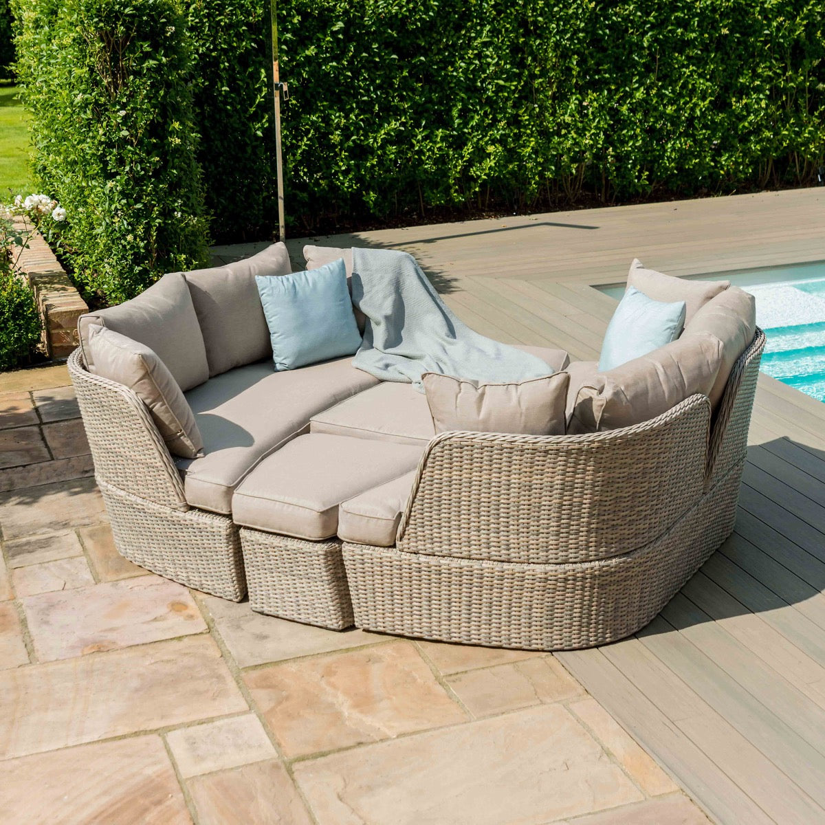 kendal outdoor rattan daybed set