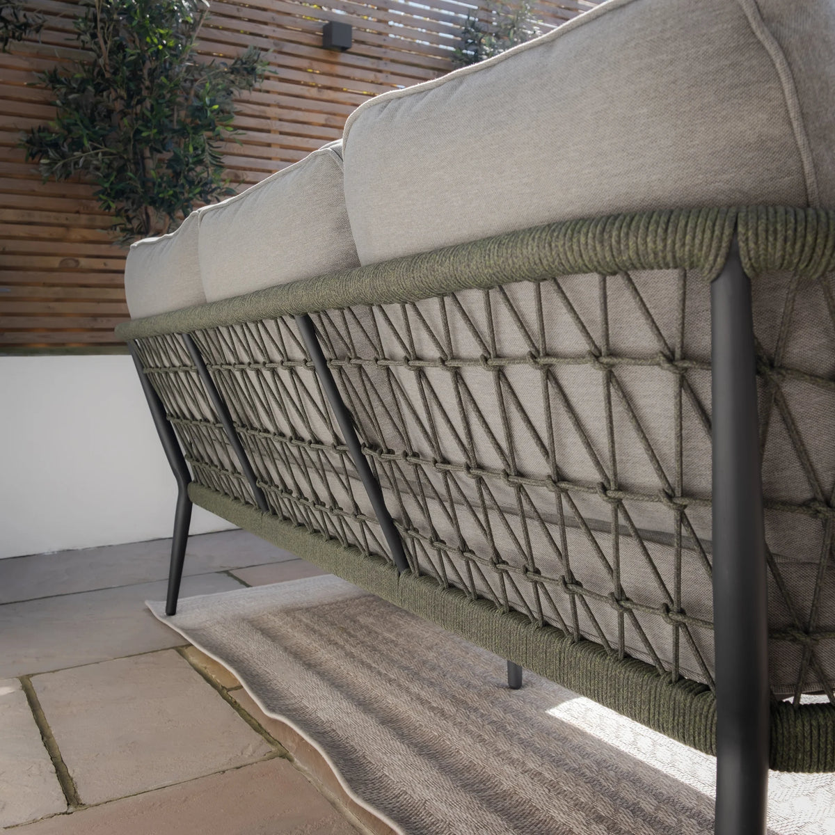 Cannes Large Corner Sofa Set - Ivy Green