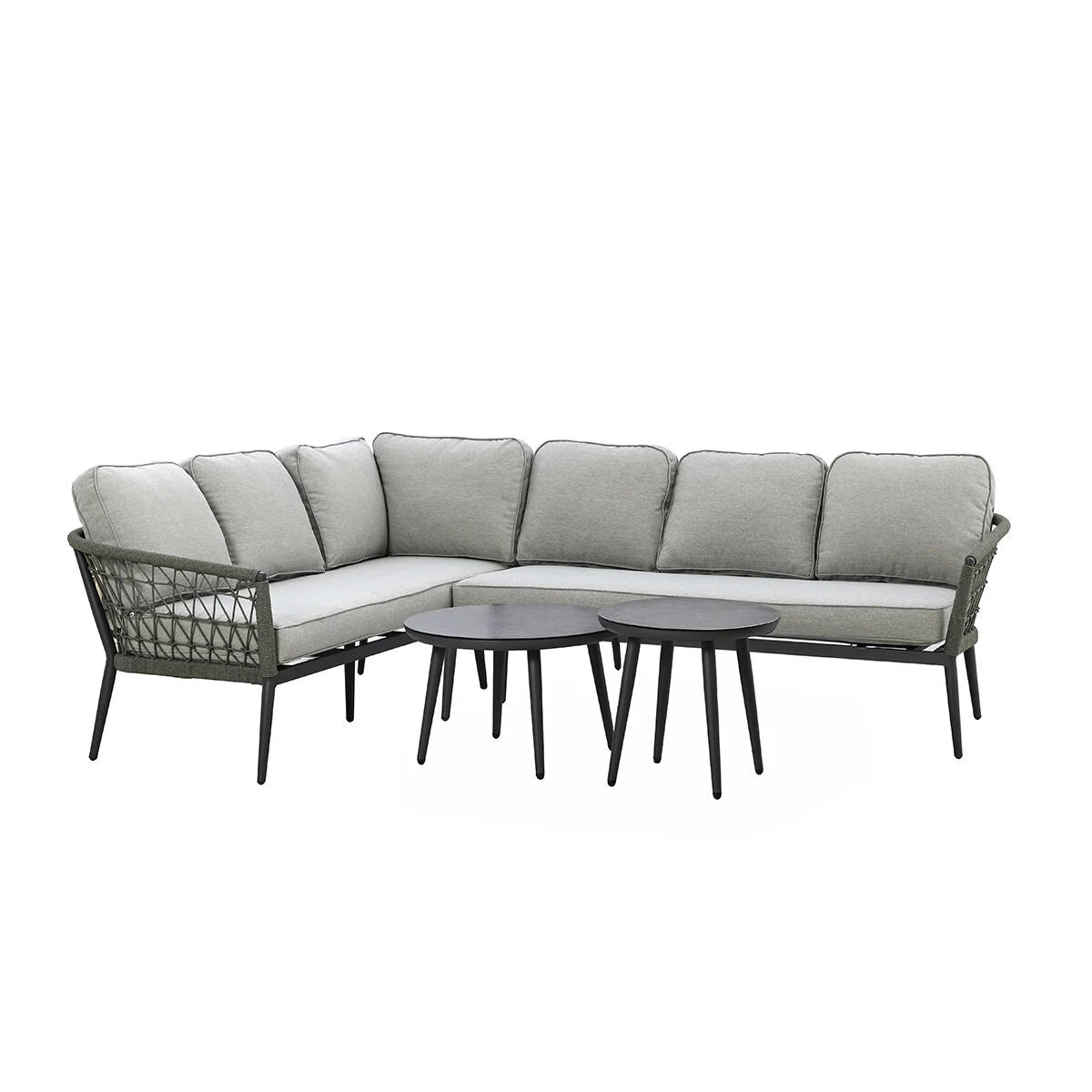 Cannes Large Corner Sofa Set - Ivy Green