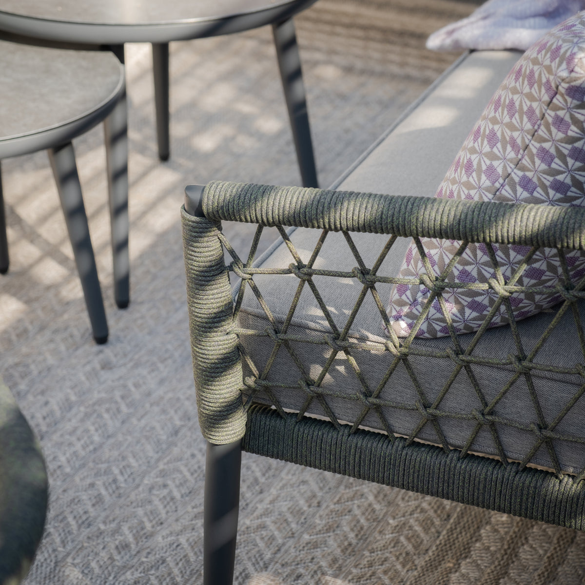 Cannes Corner Sofa Set, Armchairs - Ivy Green