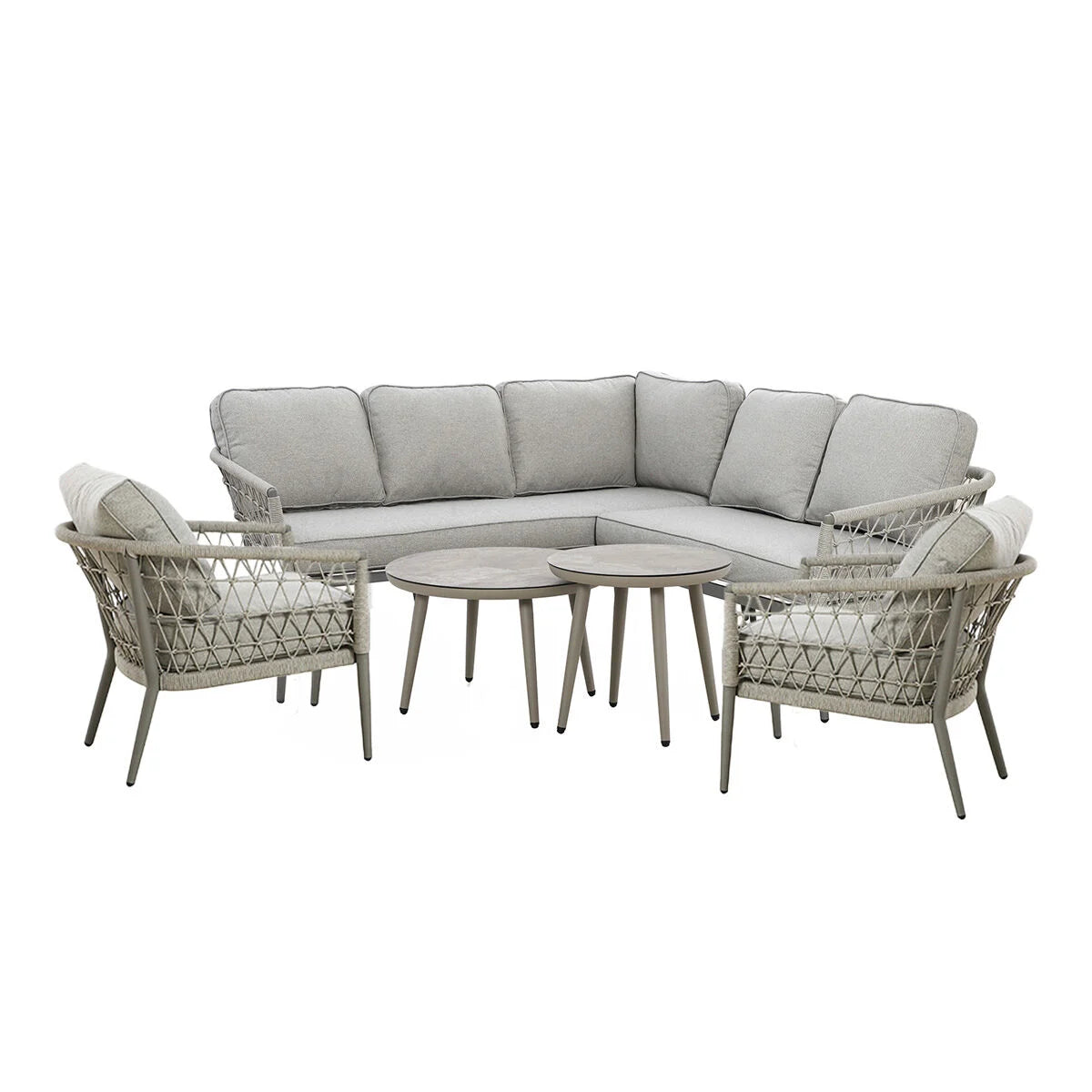 Ivy Green Cannes Corner Sofa Set