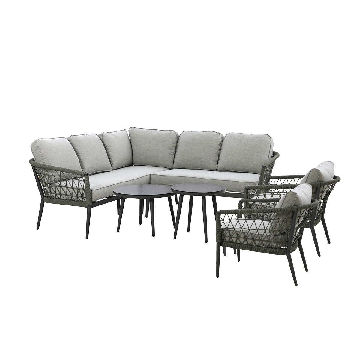 Cannes Corner Sofa Set with Armchair