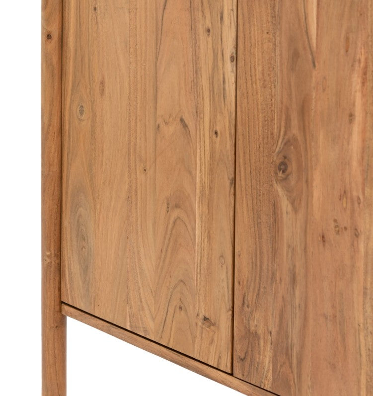 Cannes Wide Wooden 4 Door Sideboard Cabinet