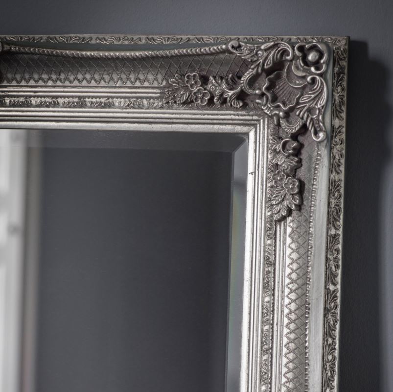 Abbey Leaner Full Length Mirror Silver