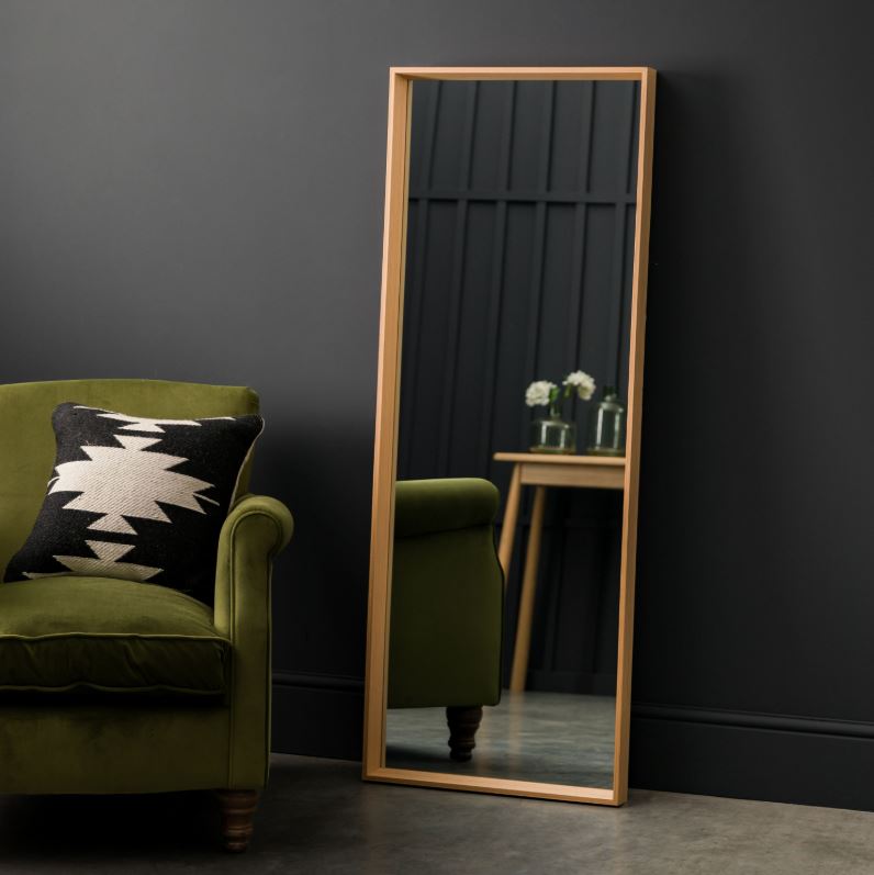 Comet Oak Full Length Mirror