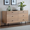 Okayino Oak Modern 6 Drawer Chest