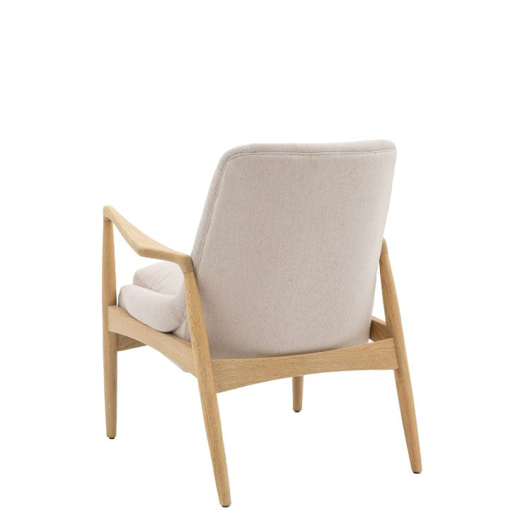 Carrera Padded Armchair Natural Linen