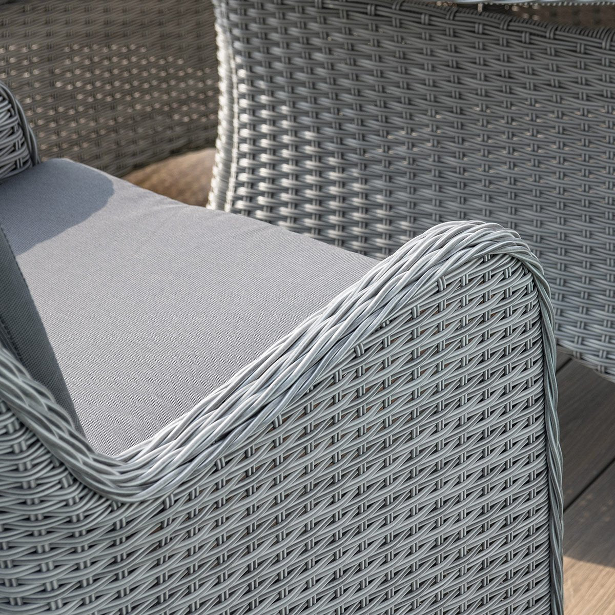 Cartmel Outdoor Rattan 8 Seat Oval Dining Set with Lazy Susan