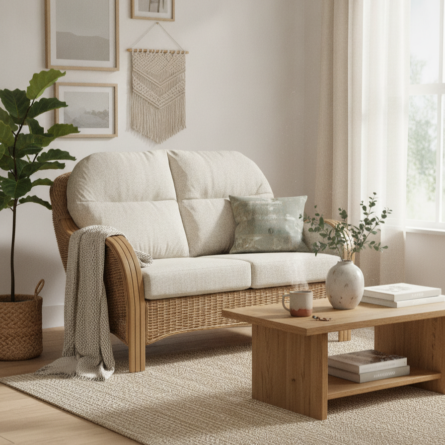 Centurion 2 Seater Sofa in Alba Cream