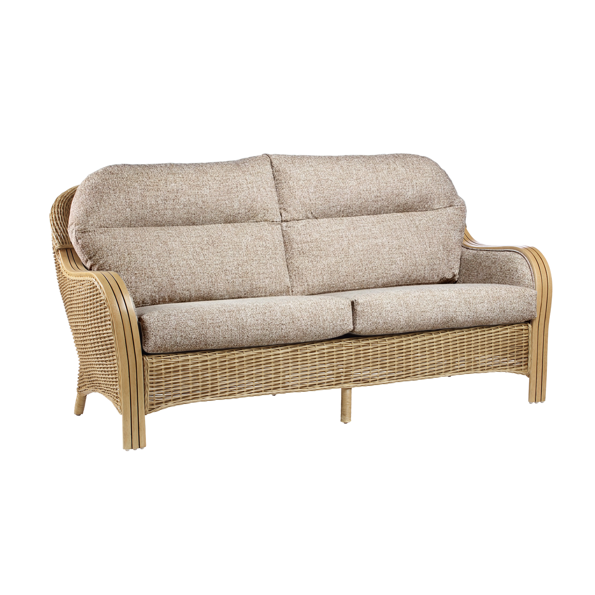 Centurion Sustainable Rattan 3-Seater 3pc Sofa Suite in Fawn