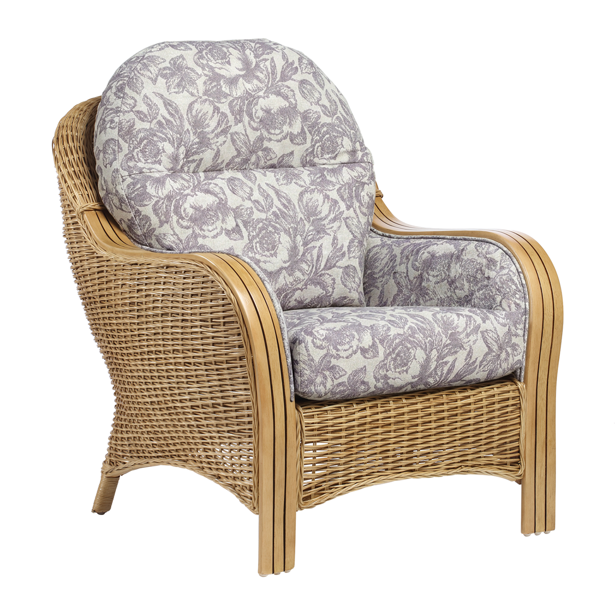 Centurion Set of 2 Armchairs in Floral Lilac