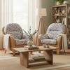 Centurion Set of 2 Armchairs in Floral Lilac